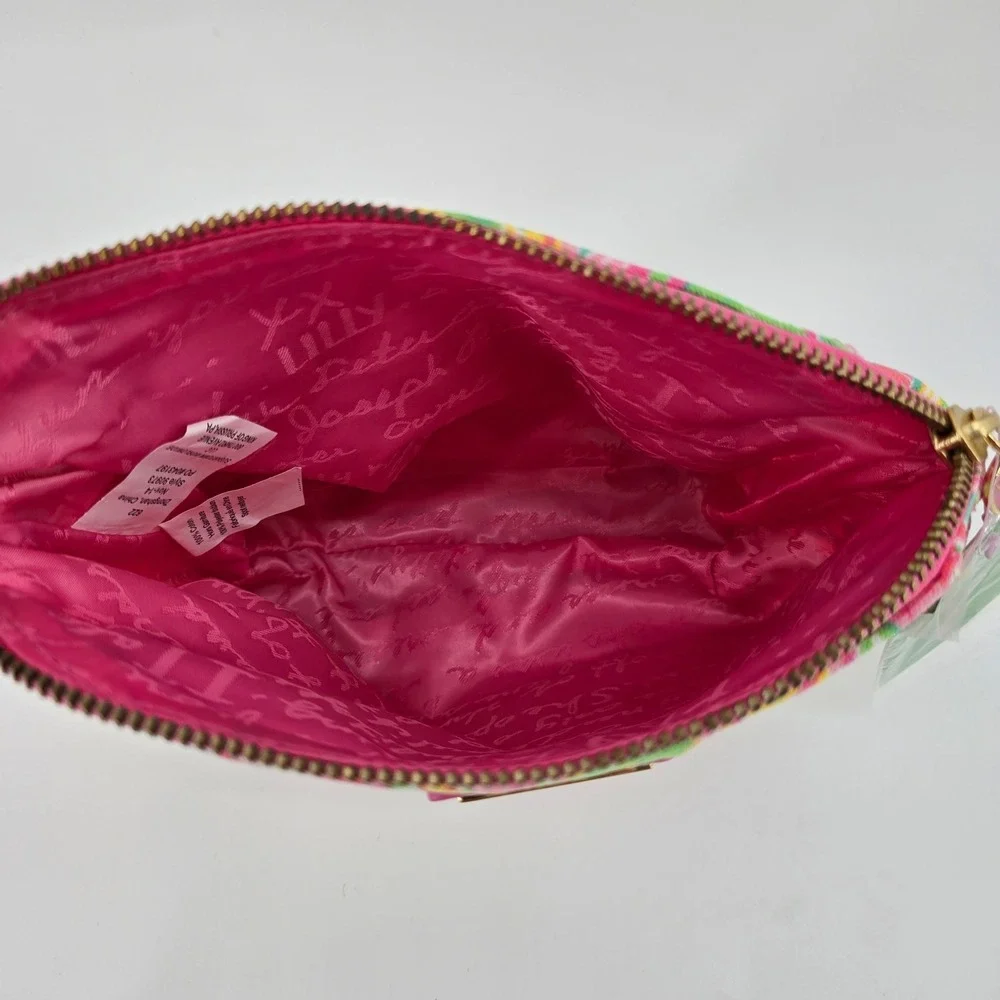 Lilly Pulitzer Colony Cosmetic Bag Womens Flamingo Paisley MSRP $48 NWT